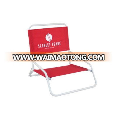 legless foldable nylon fabric for plastic low  beach chair