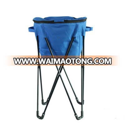 Wholesale portable legged folding stool with cooler storage